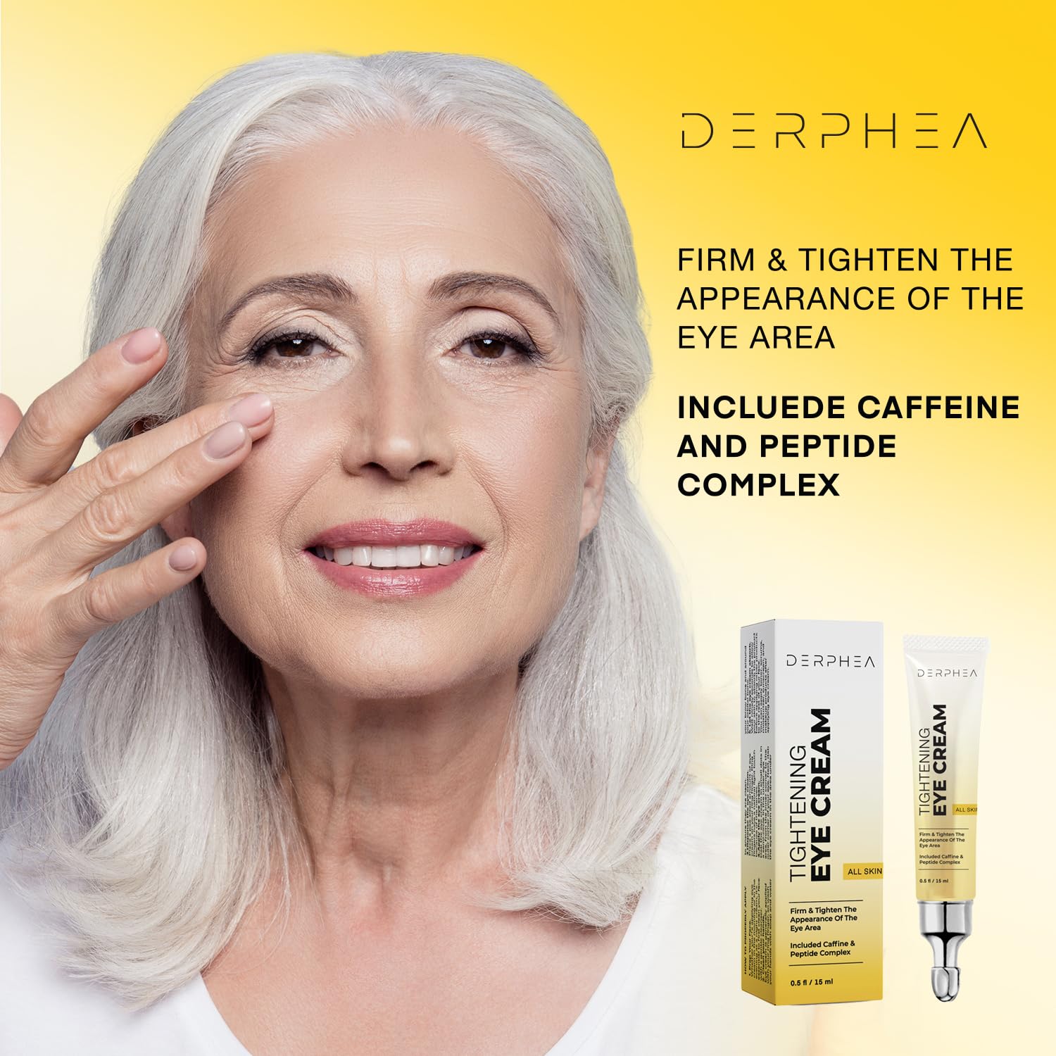 DERPHEA aplicación rápida para ojeras que reduce bolsas de ojos al instante