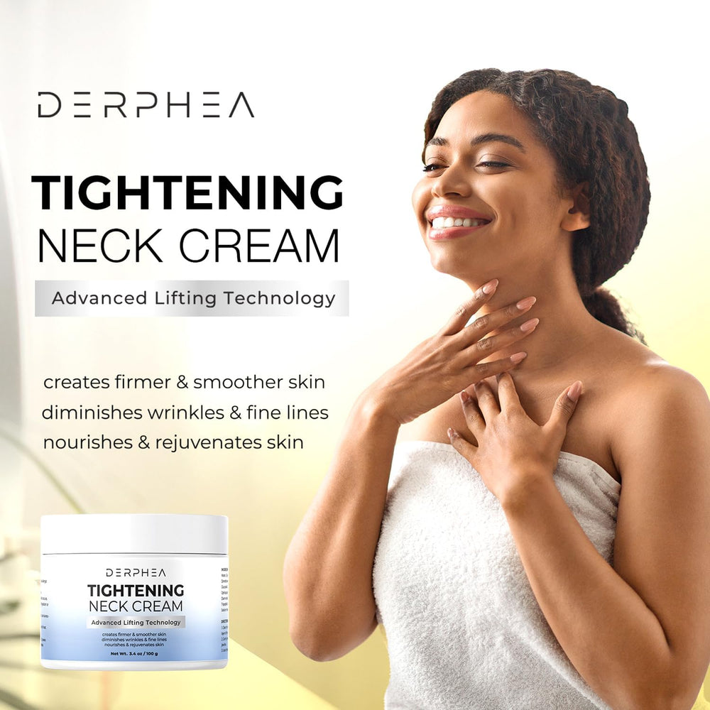 DERPHEA crema cuello aplicación suave sobre piel limpia