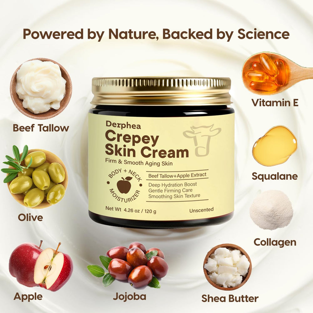 DERPHEA Crepey Skin Repair cuello, piel con aspecto más firme.