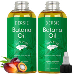 Dersie Batana Oil pack de dos botellas para cuidado capilar práctico