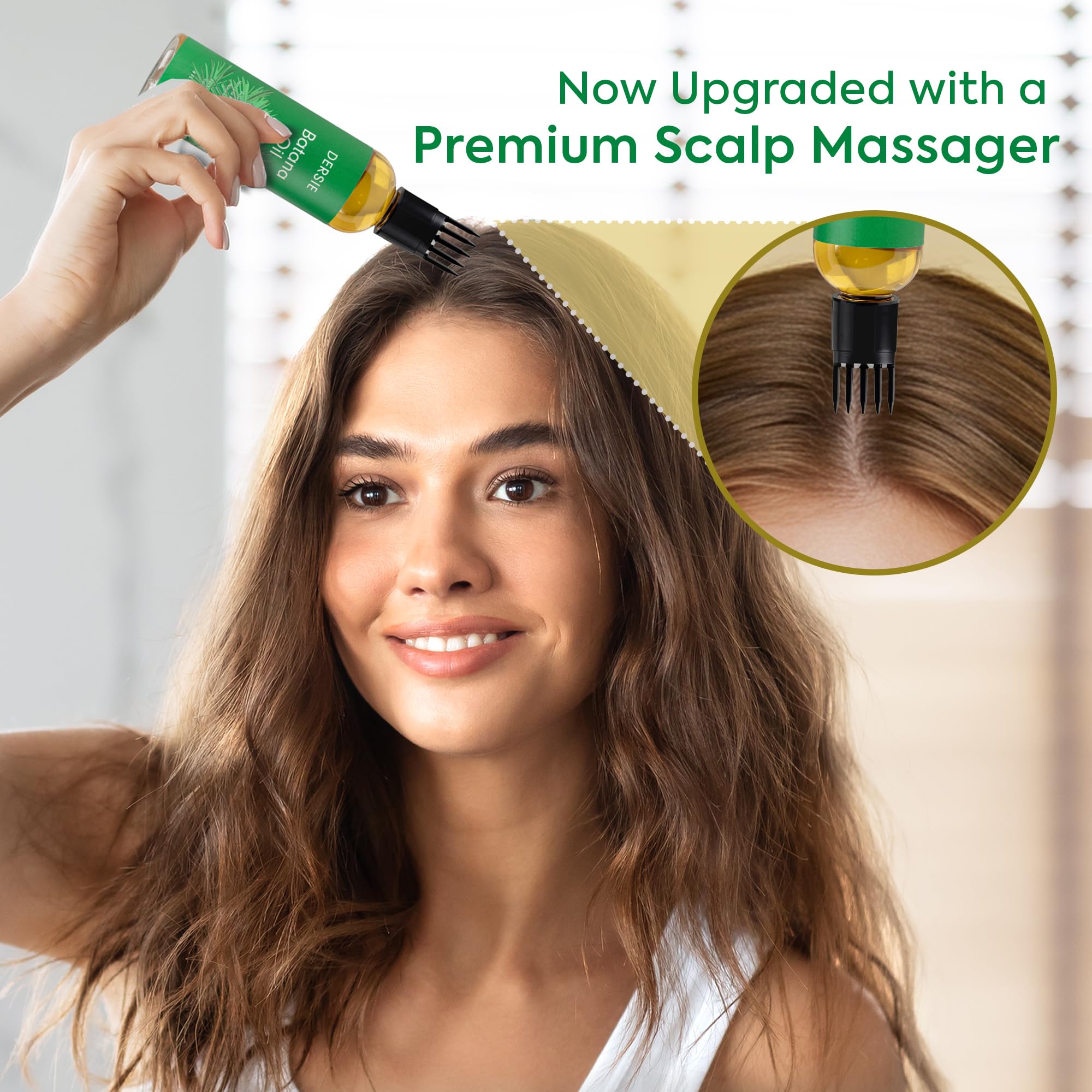 Aroma natural de Dersie Batana Oil para un ritual diario de cuidado del cabello.