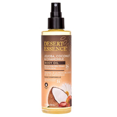 Desert Essence Aceite corporal en spray ligero para hidratación diaria.
