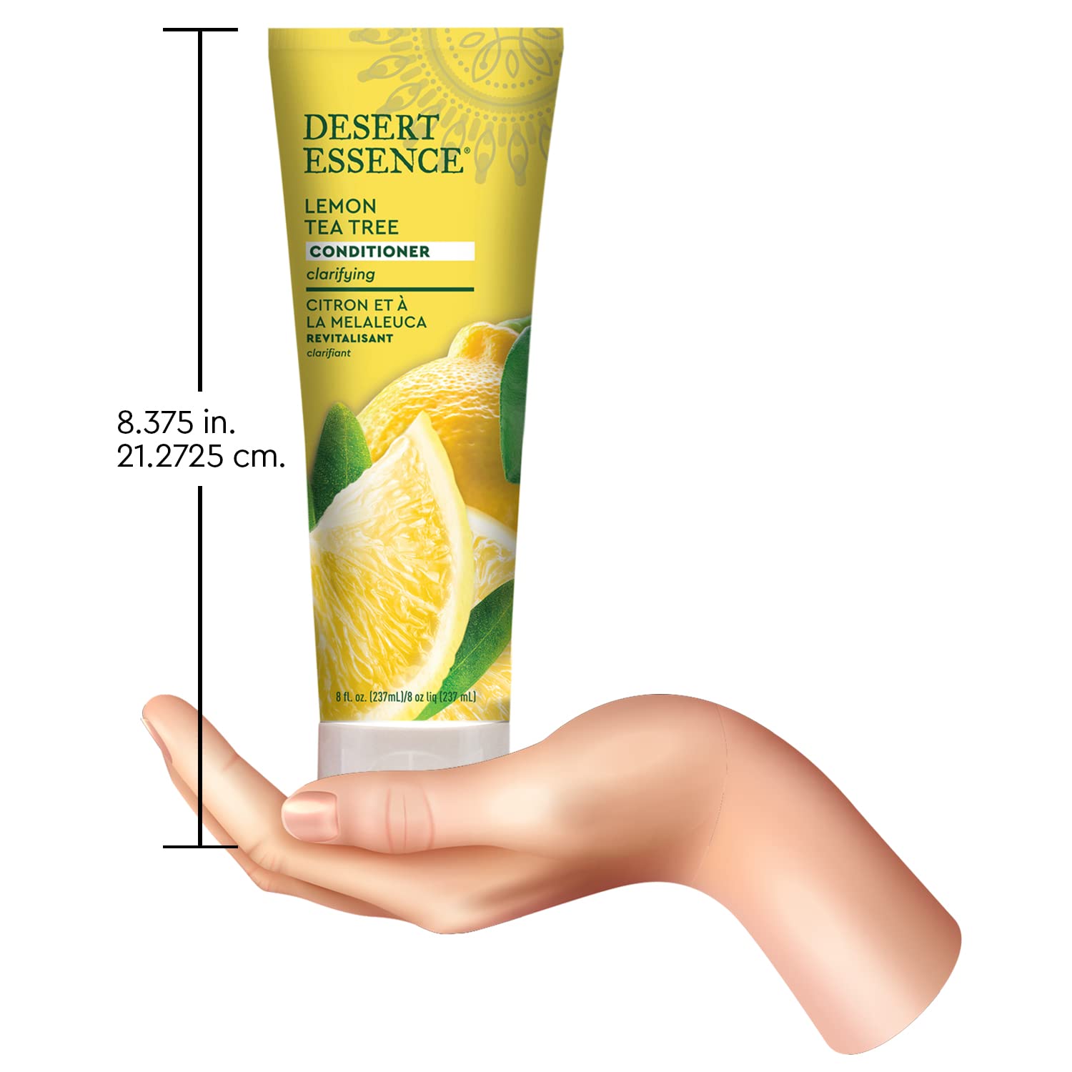 Desert Essence Acondicionador Limón Tea Tree: equilibrio natural del pH para cuero cabelludo equilibrado.