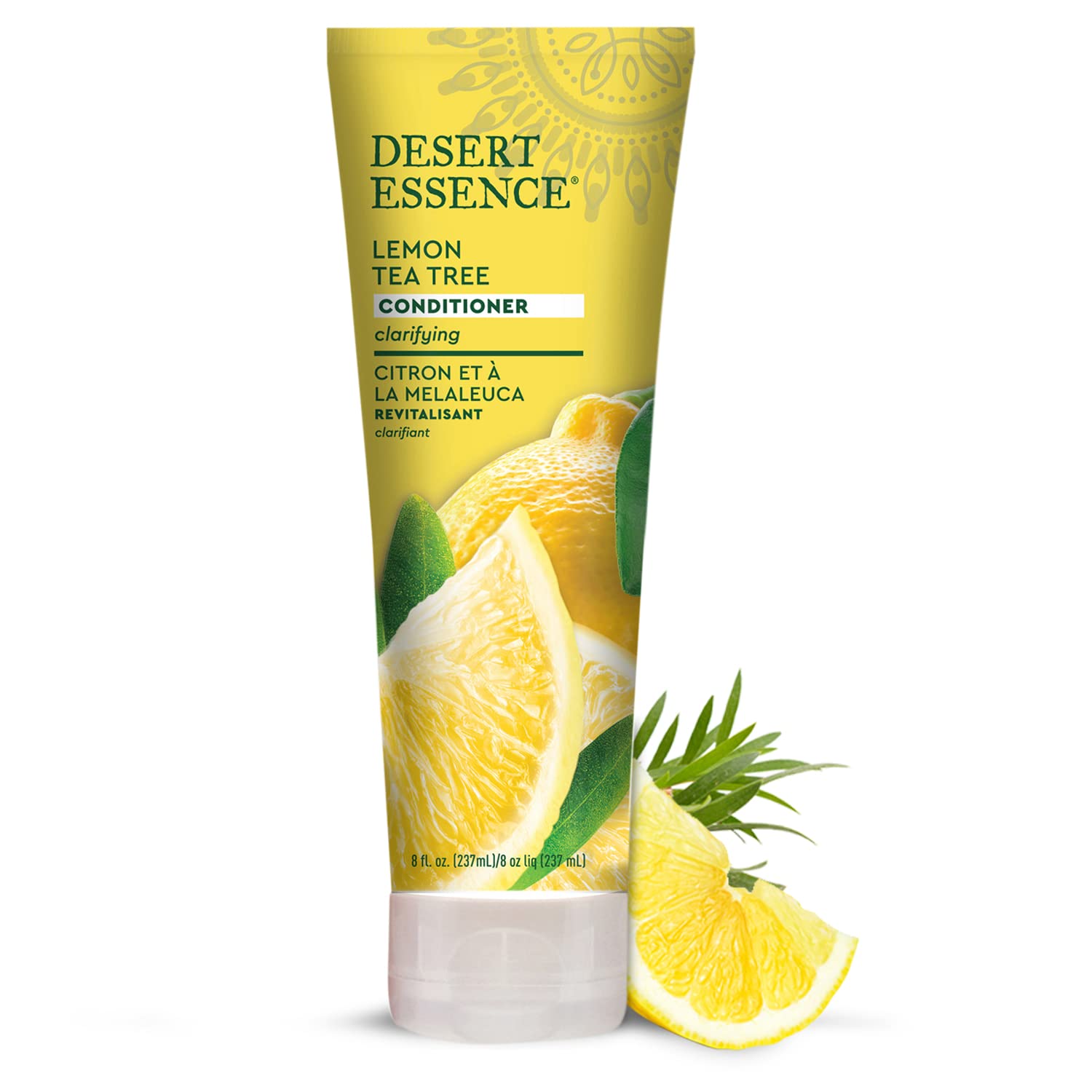 Desert Essence Acondicionador Limón Tea Tree: uso versátil para cabello con tendencia grasa y puntas manejables.