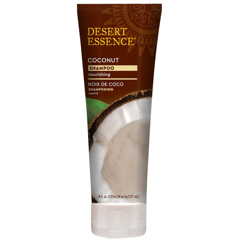Desert Essence Champú Coco; espuma suave para cabello suave y manejable