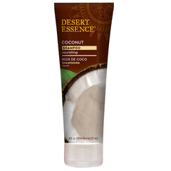 Desert Essence Champú Coco; espuma suave para cabello suave y manejable
