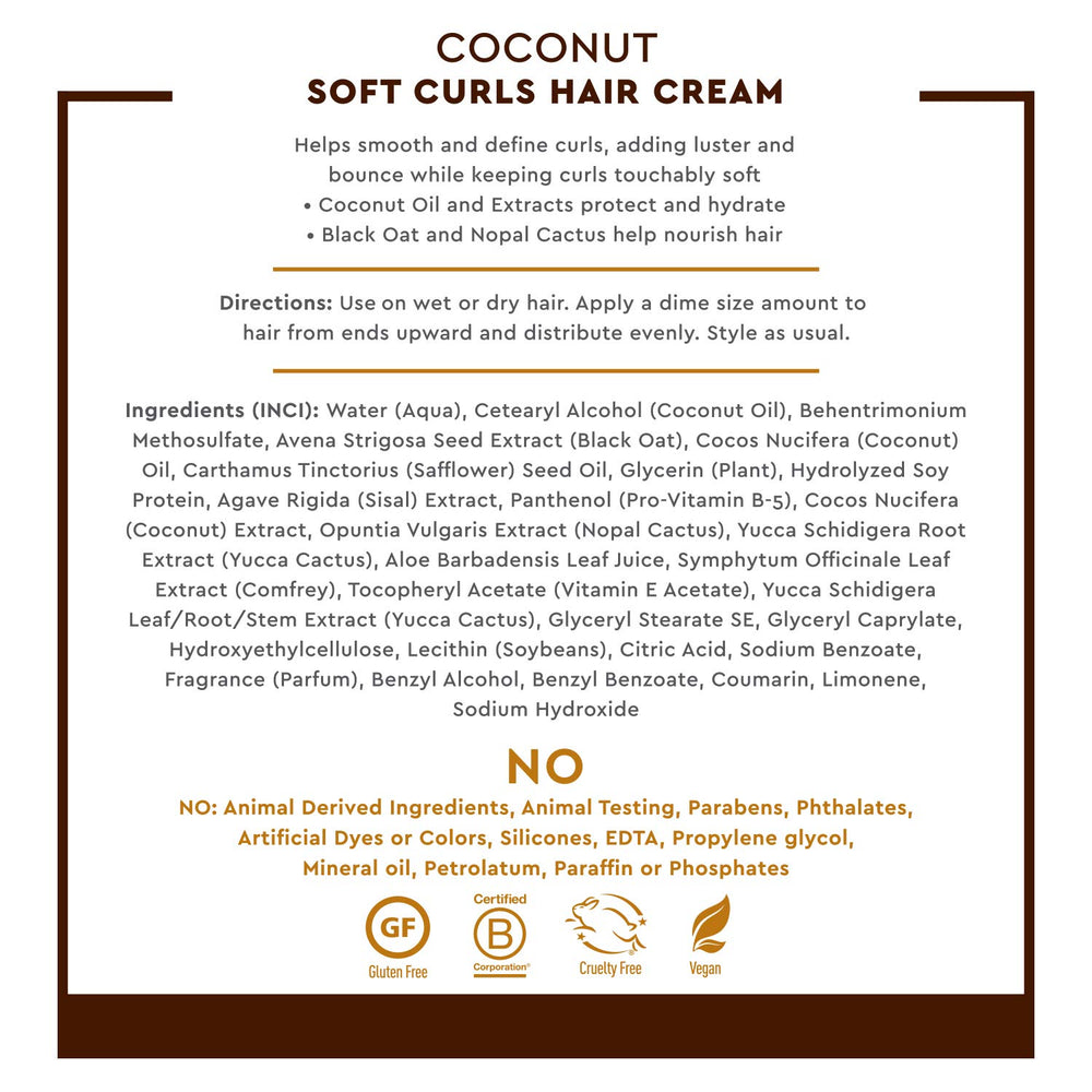 Definición de rizos mejorada con Desert Essence Coconut Soft Curls.
