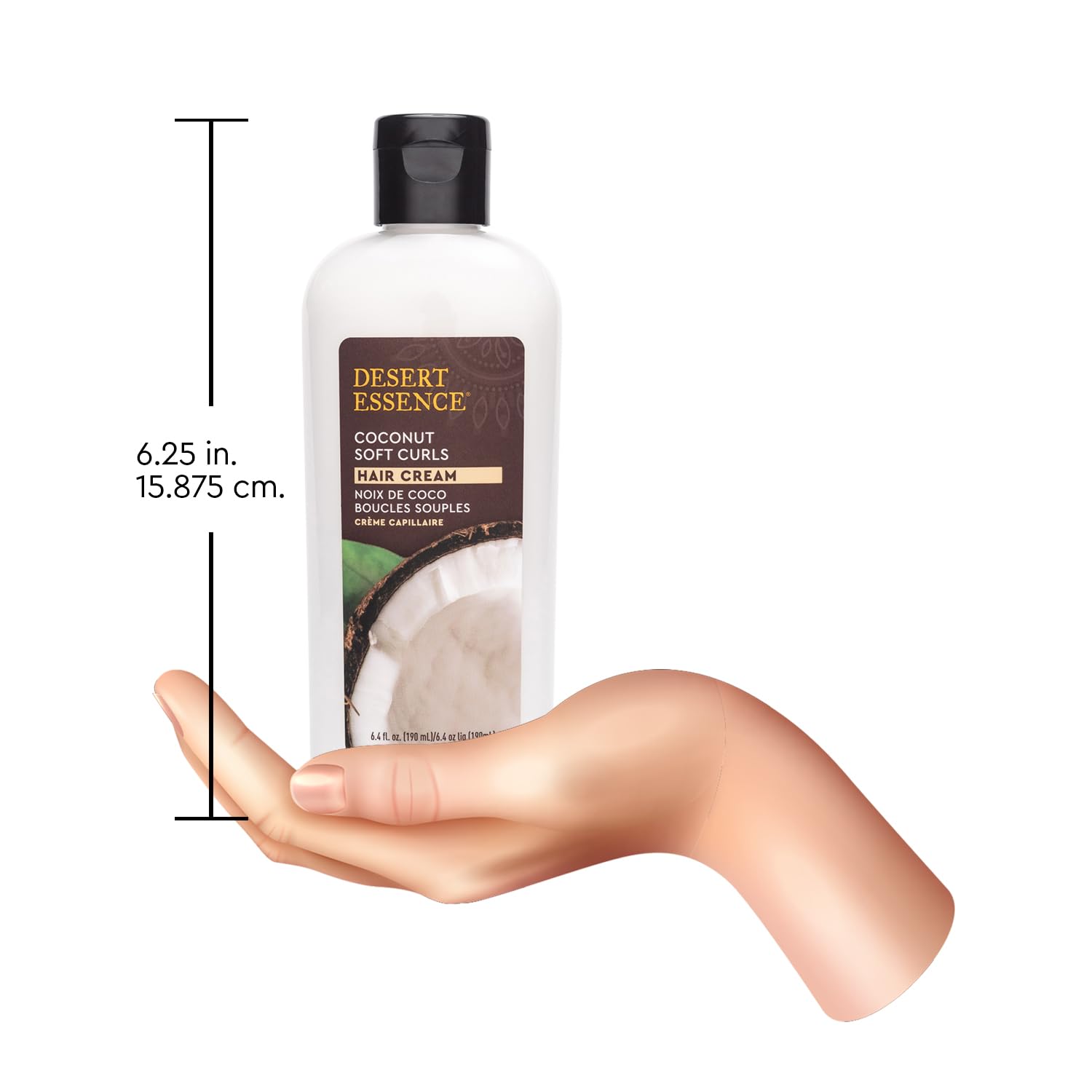 Rizos más elásticos y manejables con Desert Essence Coconut Soft Curls.