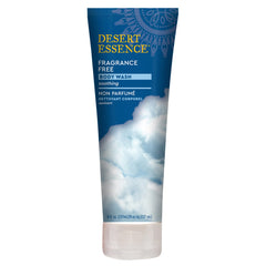 Desert Essence gel de ducha sin fragancia en empaque limpio, ideal para piel sensible.