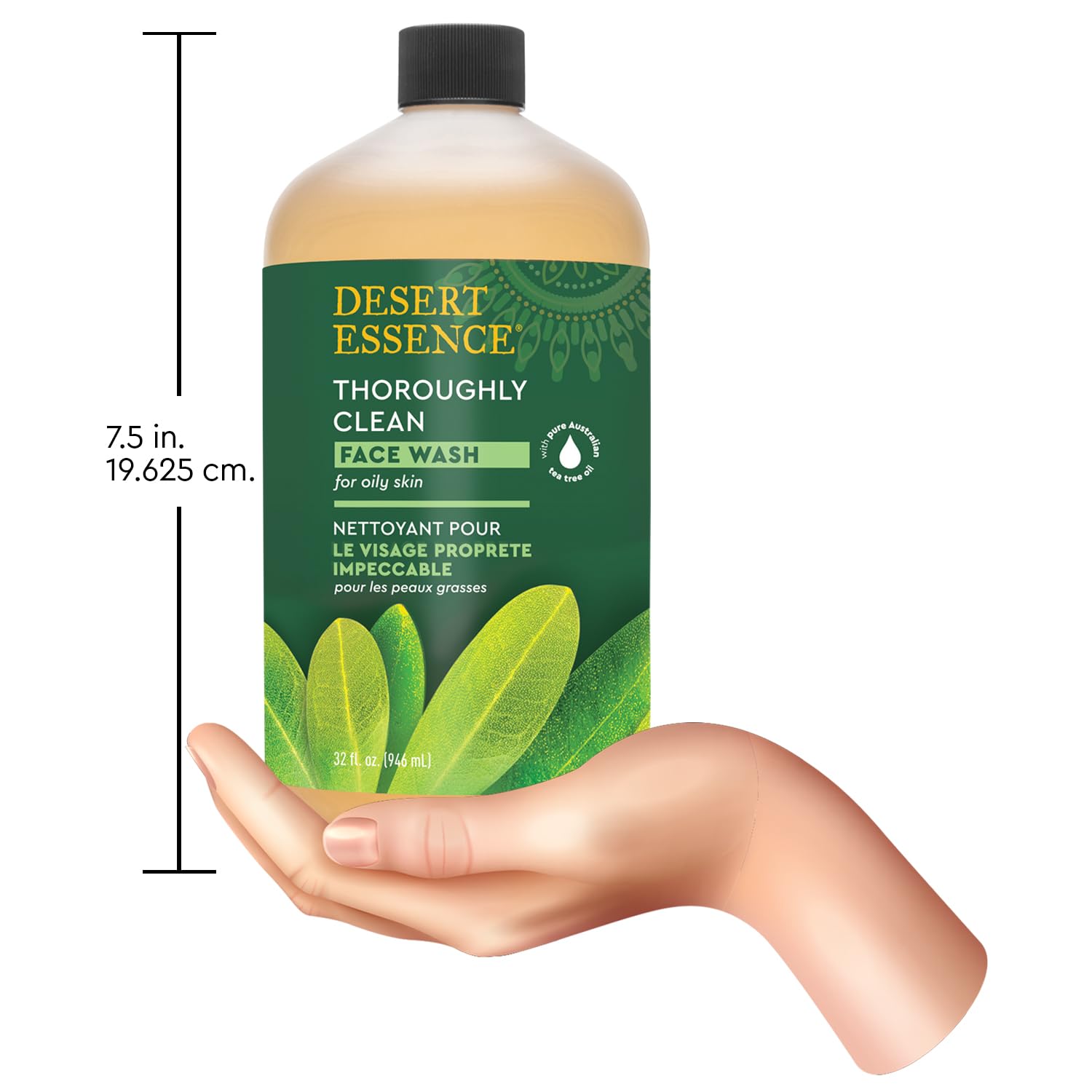 Limpiador suave Desert Essence Tea Tree apto para piel delicada