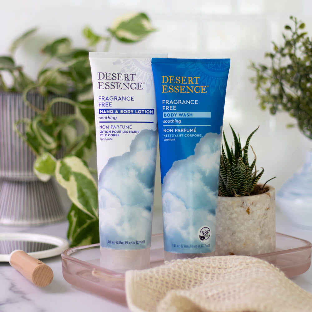 Desert Essence uso diario: cuidado de piel suave y cómodo.
