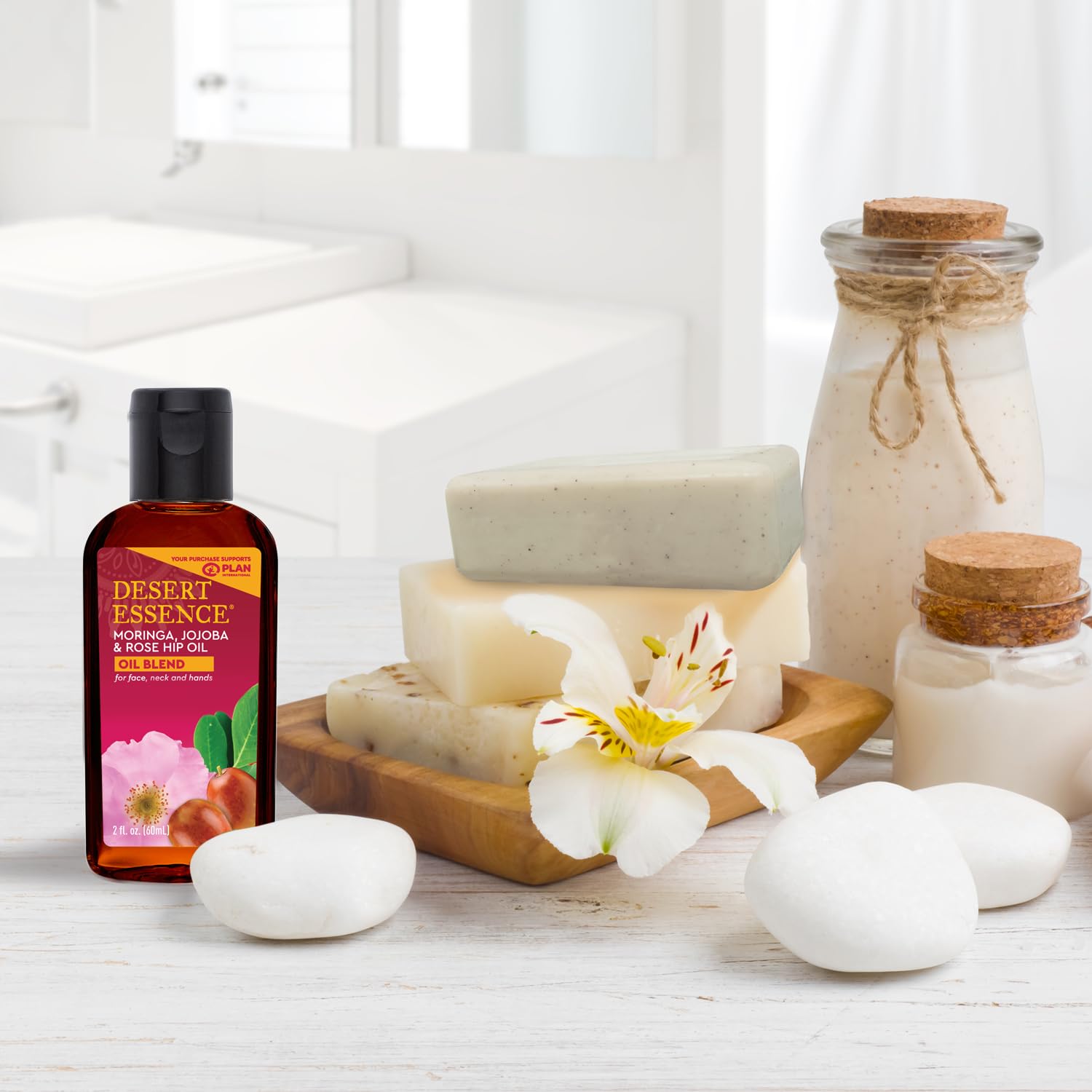 Desert Essence Mezcla nutriente: aceite facial con vitaminas esenciales