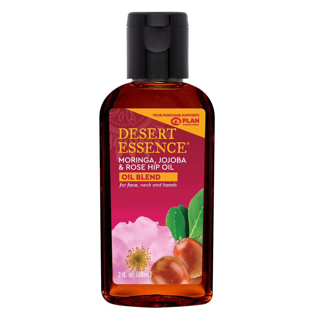 Desert Essence Moringa: botella con gotero para hidratación diaria del rostro