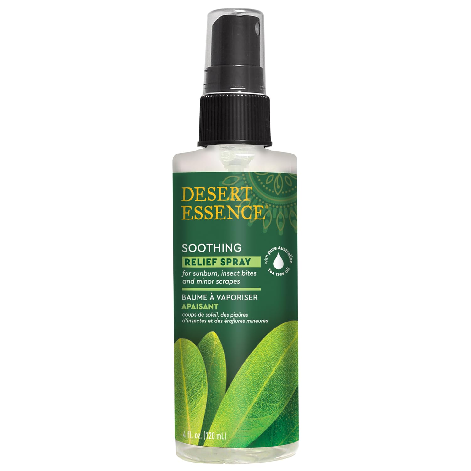 Desert Essence Relief Spray para roces y picaduras de insectos.