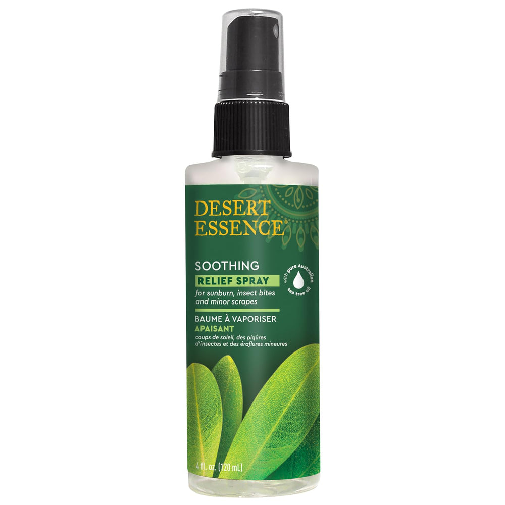 Desert Essence Relief Spray para roces y picaduras de insectos.