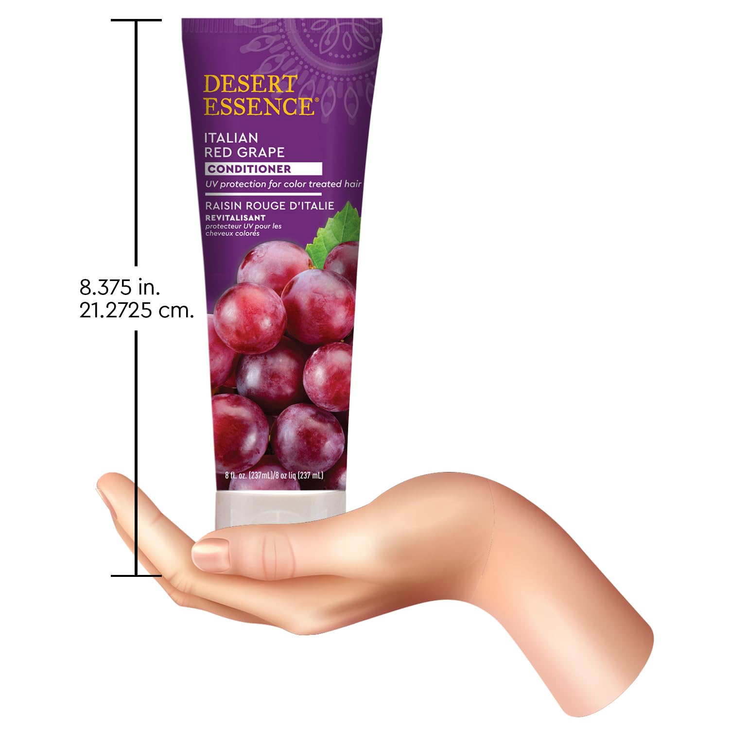Desert Essence con resveratrol, protección antioxidante para el color del cabello.