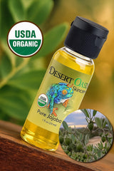 Desert Oasis Skincare Aceite de Jojoba para rostro, hidratación suave.