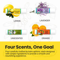 Desert Oasis Skincare bálsamo labial limón, contenido 70% jojoba para hidratación ligera