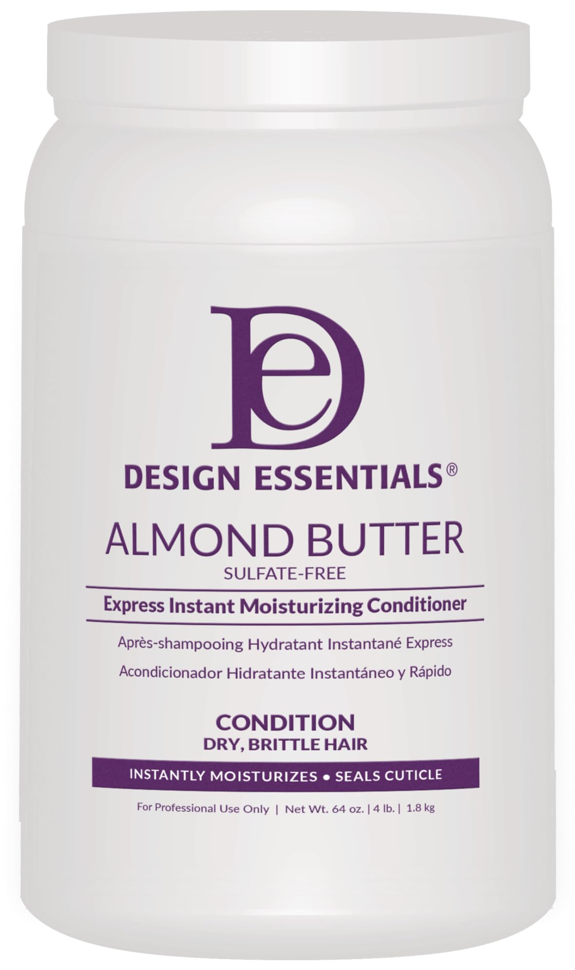 Design Essentials Acondicionador Expreso de Mantequilla de Almendra, vertido en botella para hidratación rápida