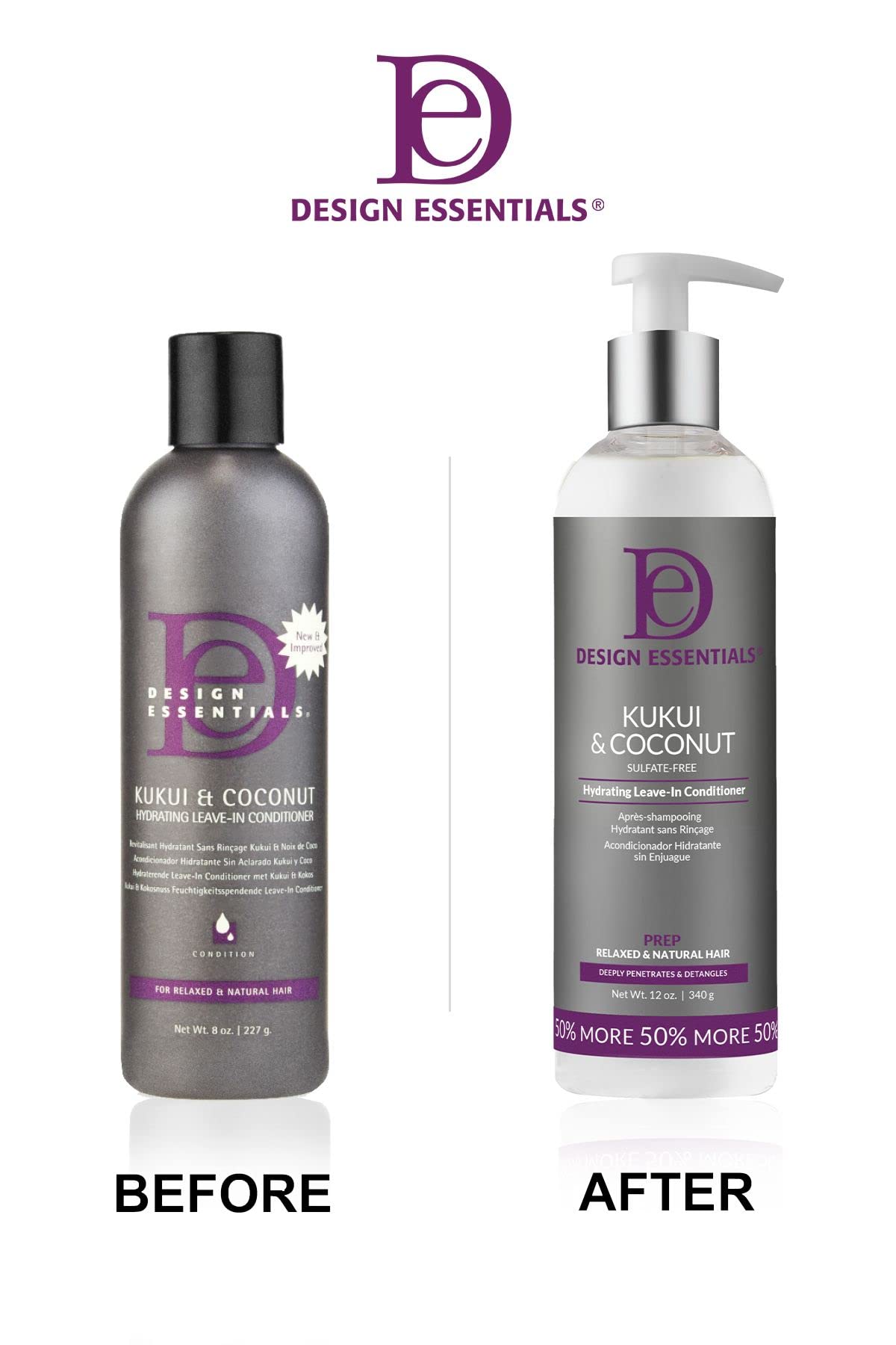 Design Essentials Kukui y Coco, frasco portátil para retoques entre lavados