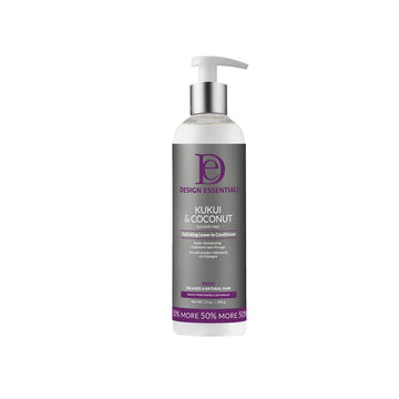 Design Essentials Kukui y Coco, botella sin enjuague para cabello suave e hidratado