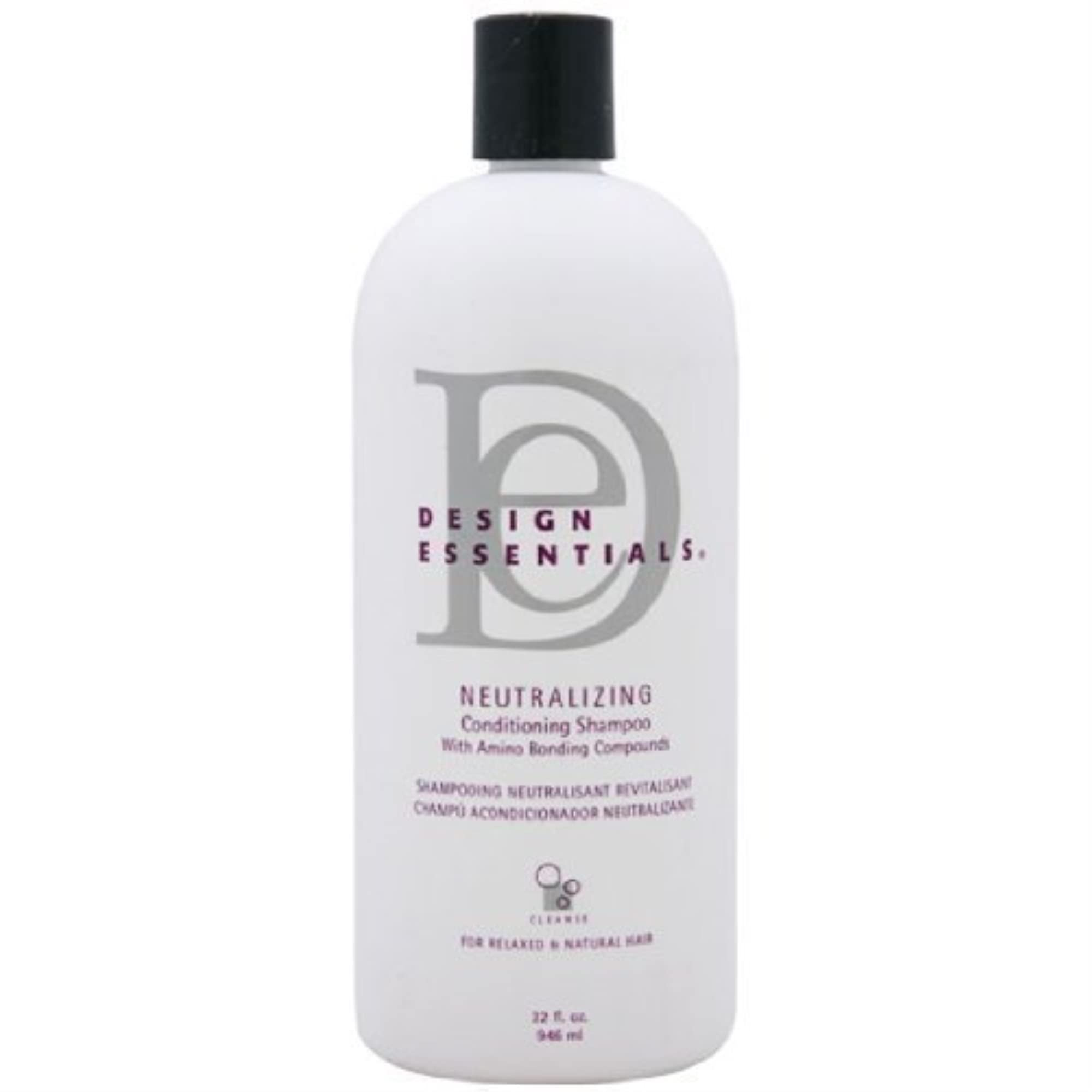 Design Essentials Milk & Honey Neutralizing Shampoo, botella, aporta brillo suave y control del frizz