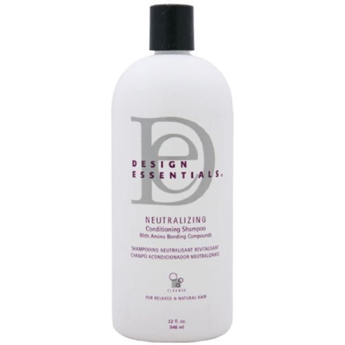 Design Essentials Milk & Honey Neutralizing Shampoo, botella, aporta brillo suave y control del frizz