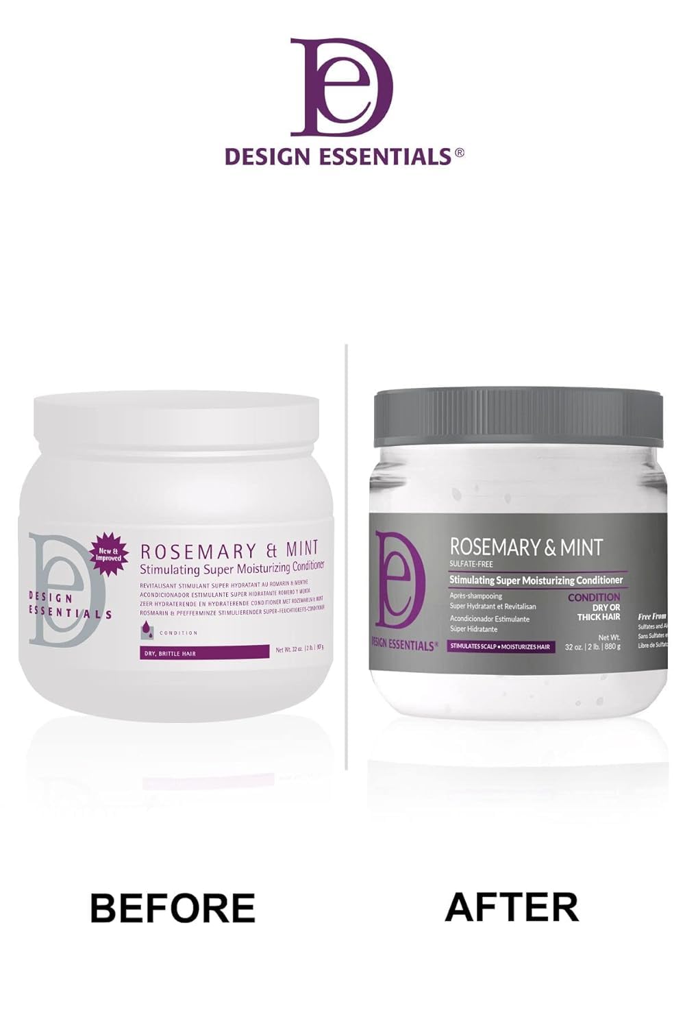 Design Essentials Romero Menta: hidratación profunda para cabello seco