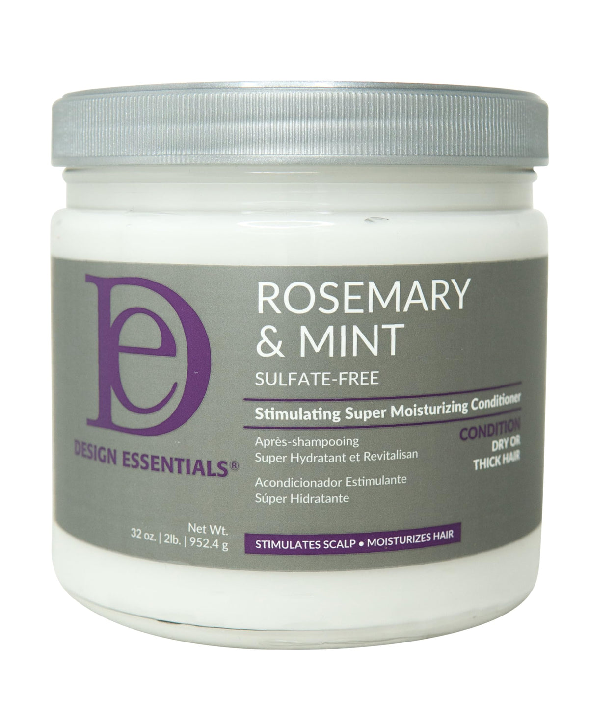 Design Essentials Romero Menta: acondicionador en botella para cabello suave y manejable
