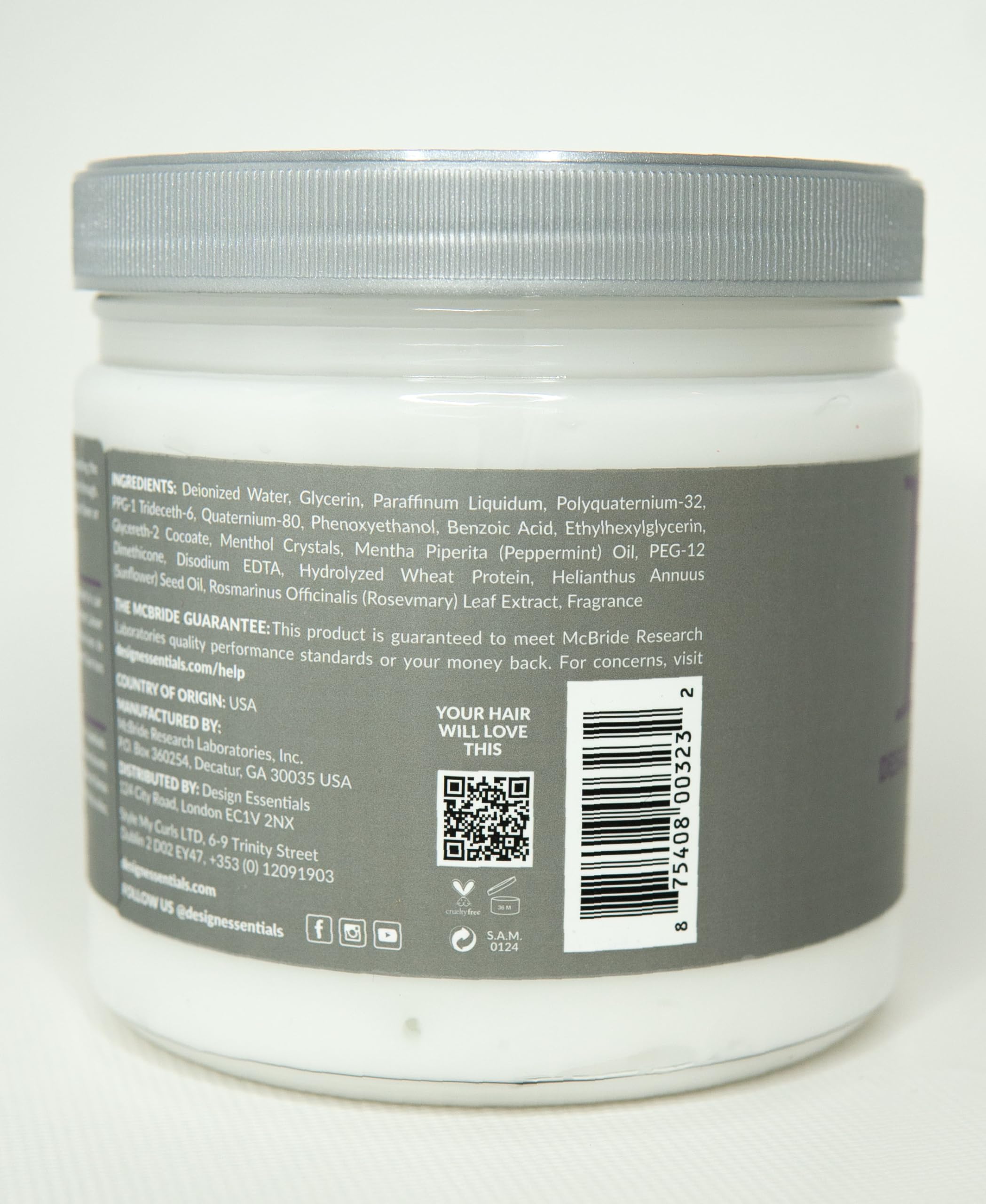 Design Essentials Romero Menta: textura cremosa que nutre y suaviza el cabello