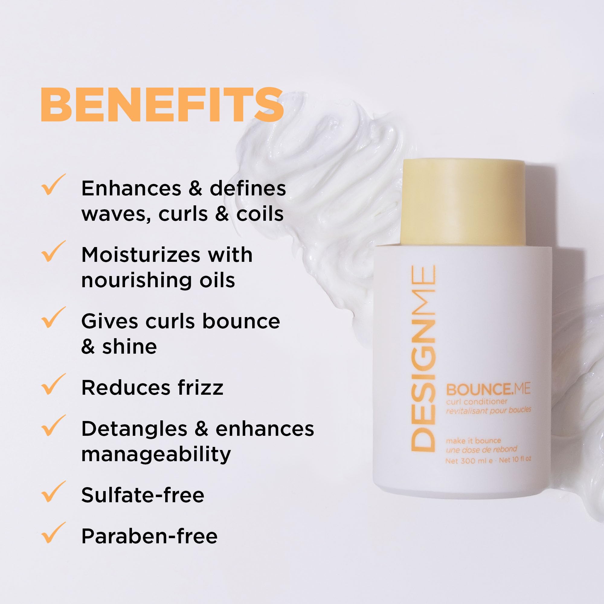 Design.Me BOUNCE.ME aplicar en rizos para textura suave