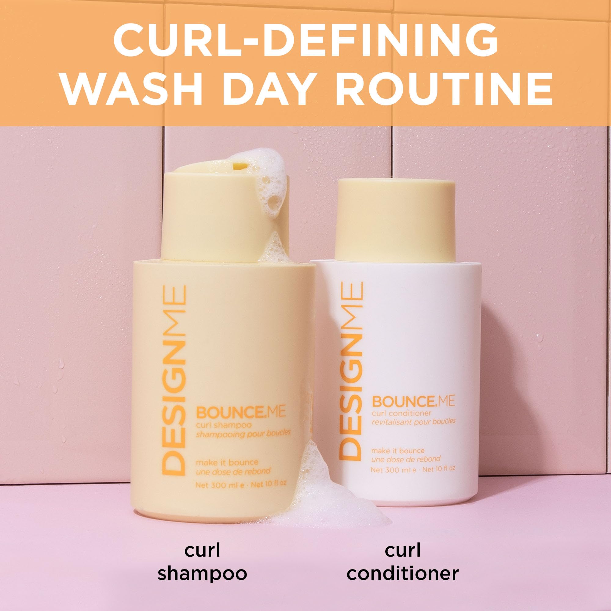 Design.Me Bounce.ME Champú: control-del-frizz, cabello más manejable.