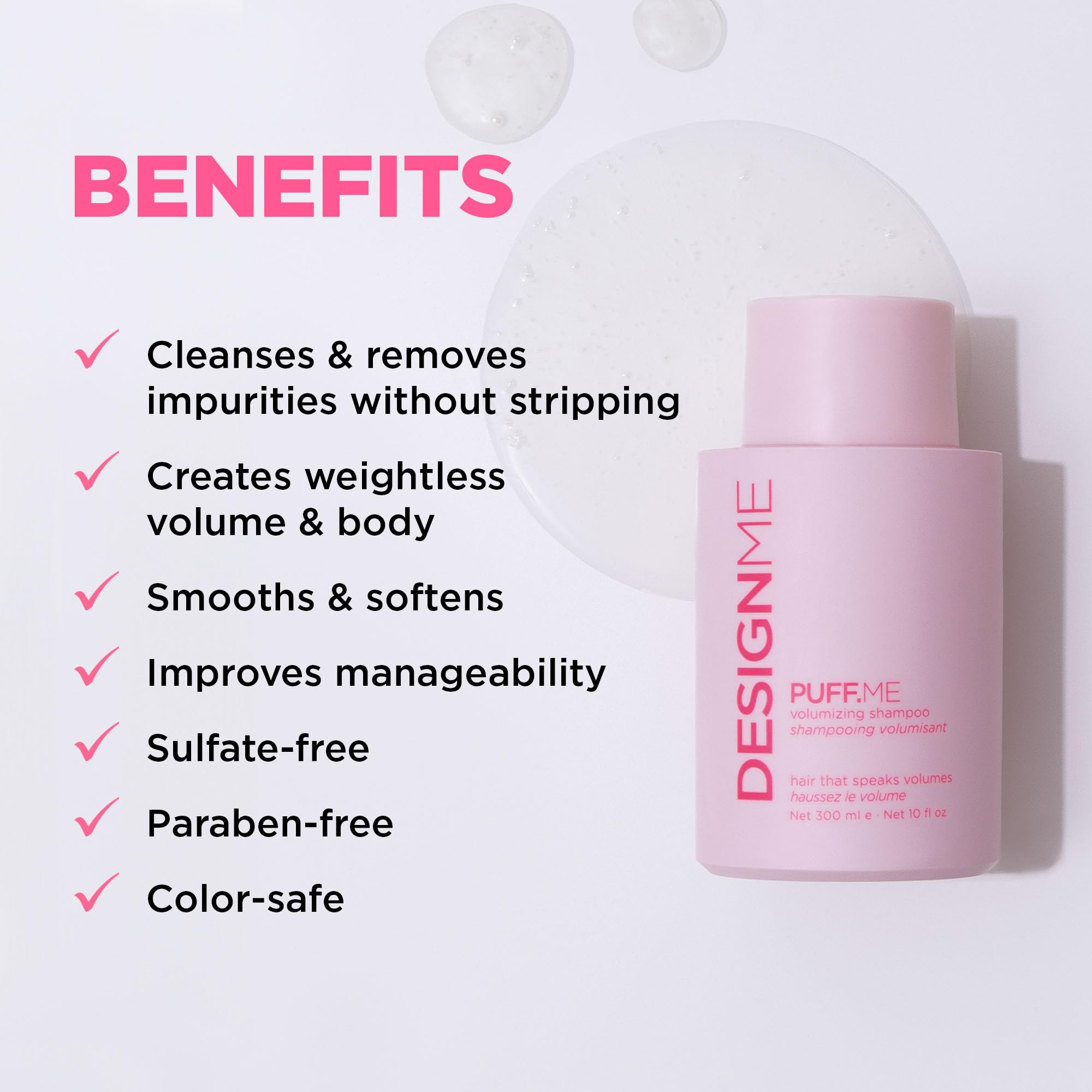Design.Me Puff.ME: espuma de volumen para cabello más lleno.