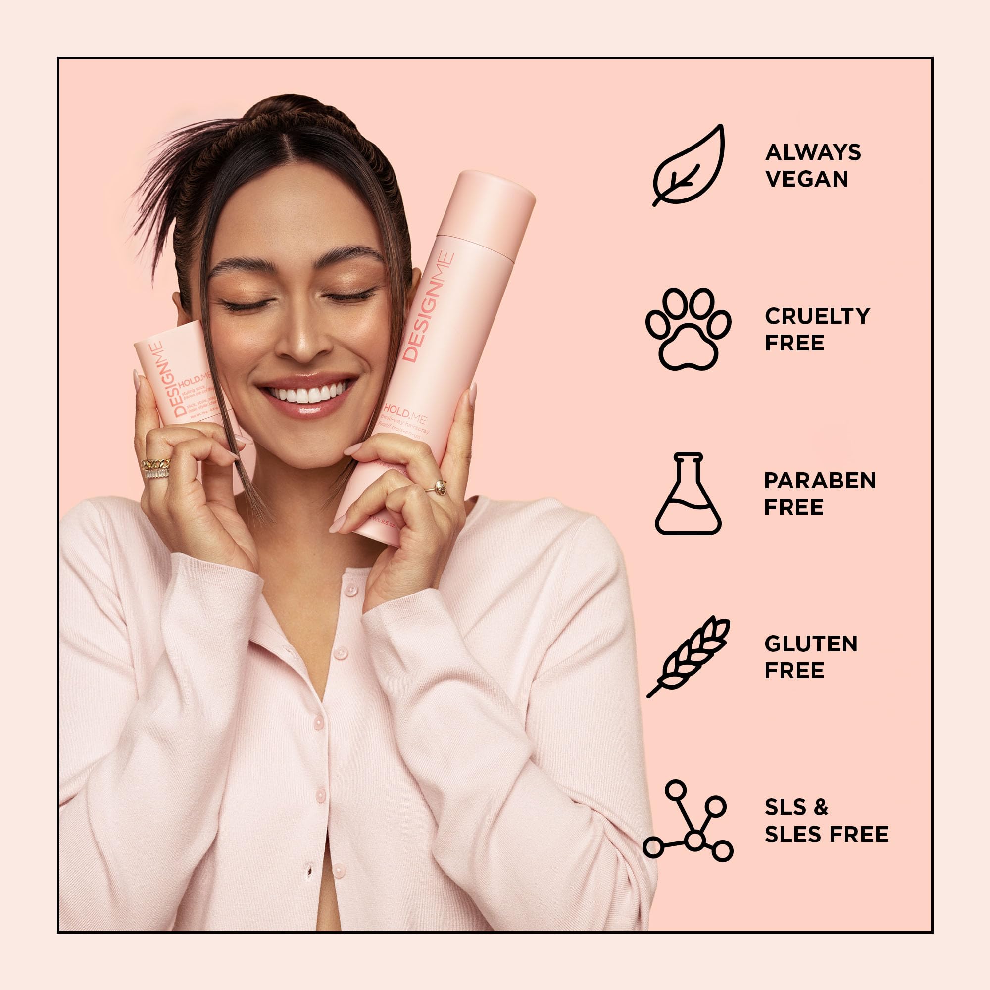 Design.Me HOLD.ME barra de peinado vegana para cuidado consciente