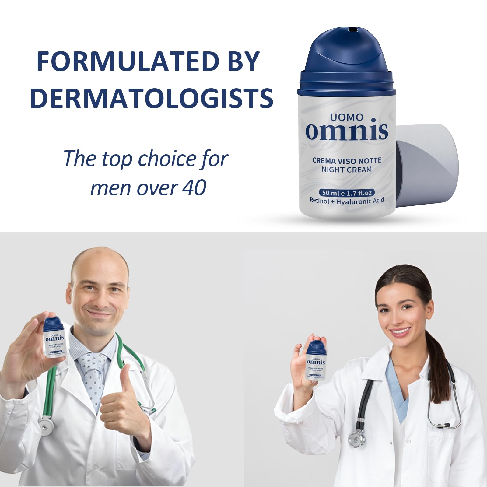 Desiros Omnis Uomo: marca natural premium para cuidado facial masculino