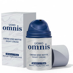 Desiros Omnis Uomo: crema de noche textura cremosa para piel seca y revitalizada