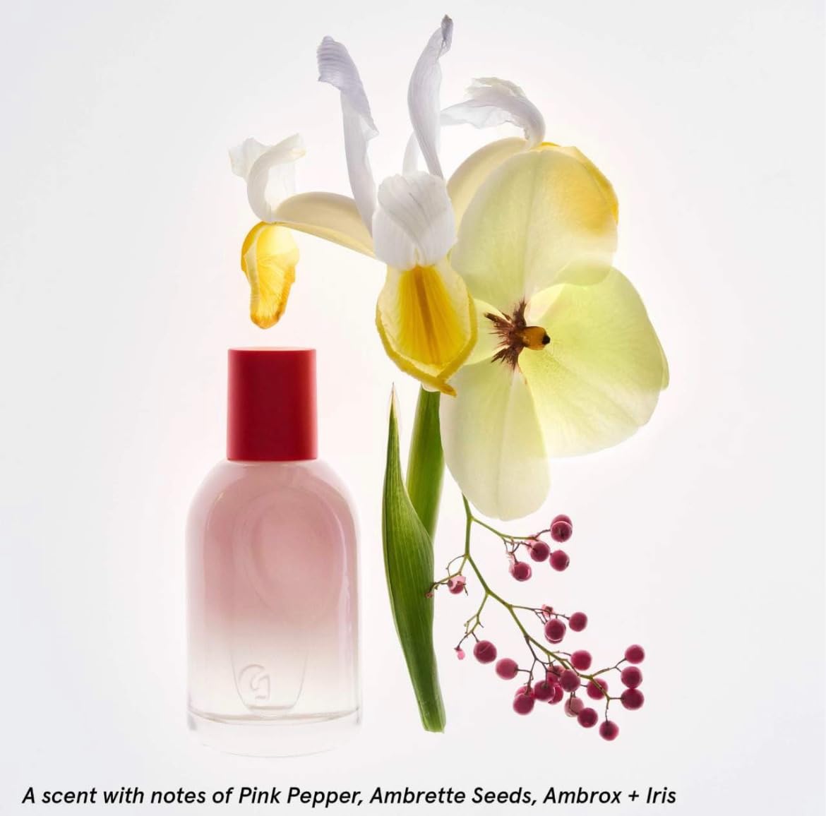 Detalle del empaque del set Glossier You EdP, regalo elegante.