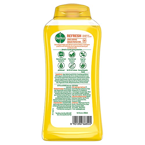 Dettol Cuerpo Lima Fresco, uso para toda la familia, apto para todos.