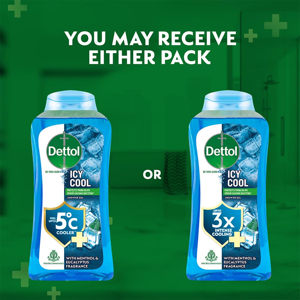 Etiqueta detallada de Dettol Cool muestra notas de aroma y uso.