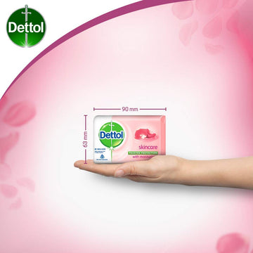 Dettol Jabón cuidado de la piel, textura cremosa para higiene diaria.