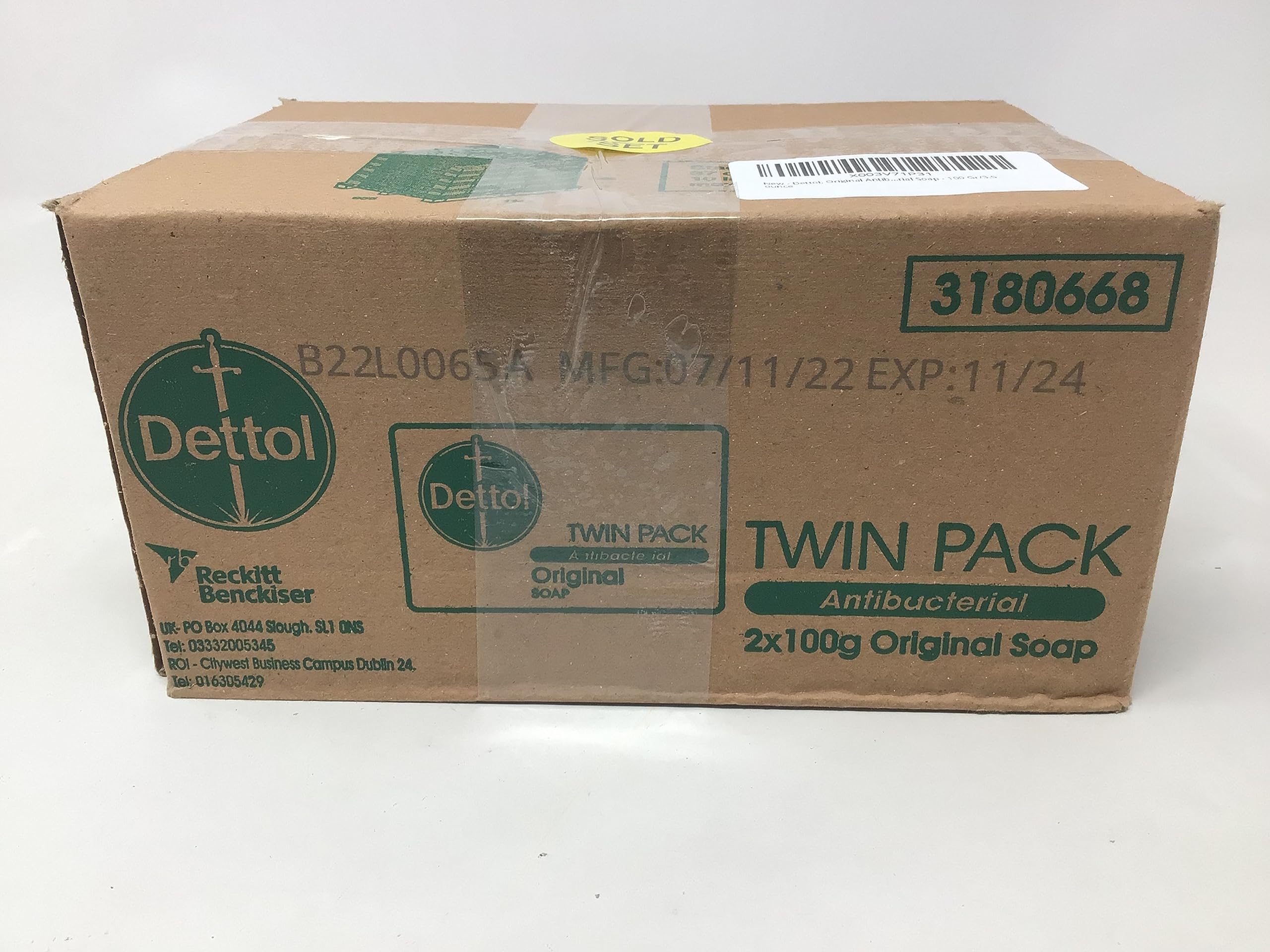 Dettol Jabón Original Antibacteriano – caja y barras listas para renovar tu higiene.
