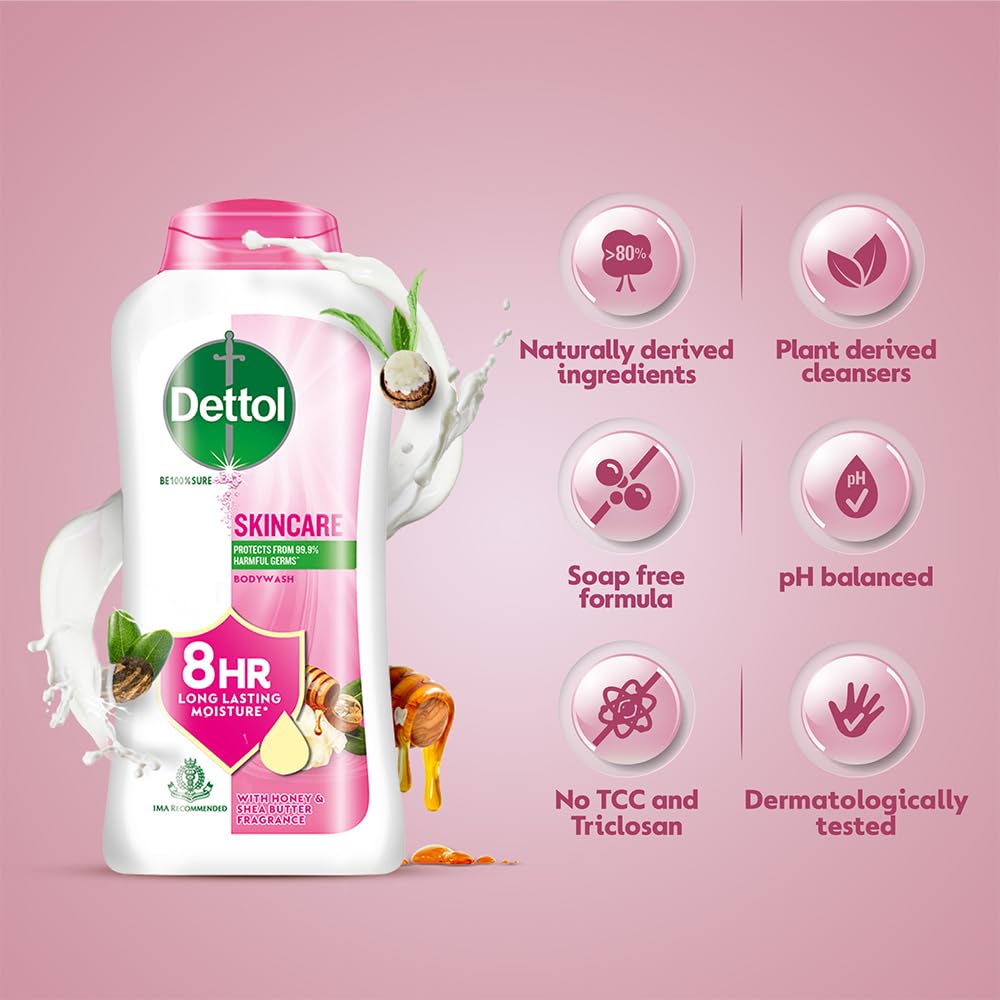 Dettol Nourish: fórmula hidrata la piel durante el baño diario.