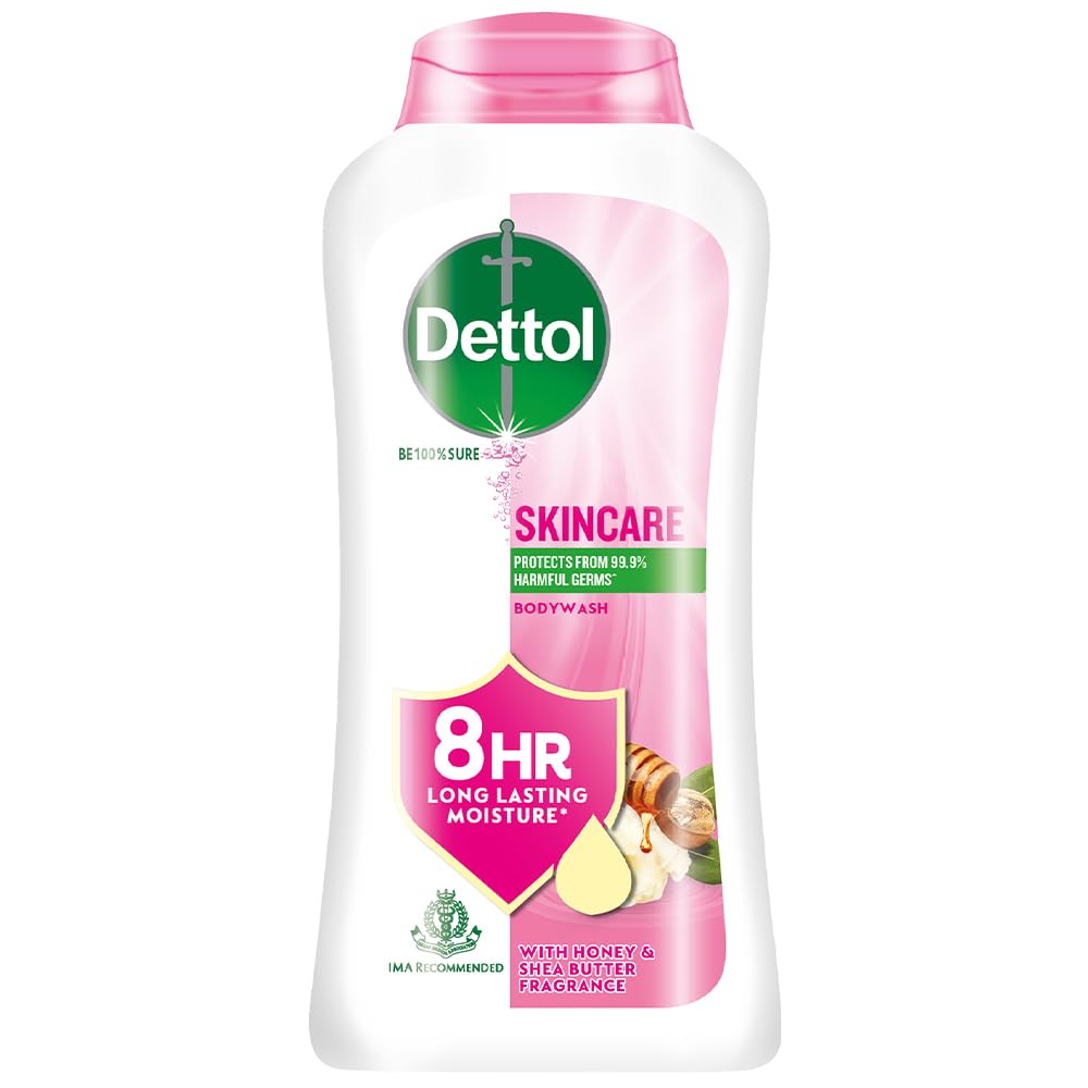 Dettol Nourish: gel de ducha en botella 250 ml para hidratación suave de la piel.