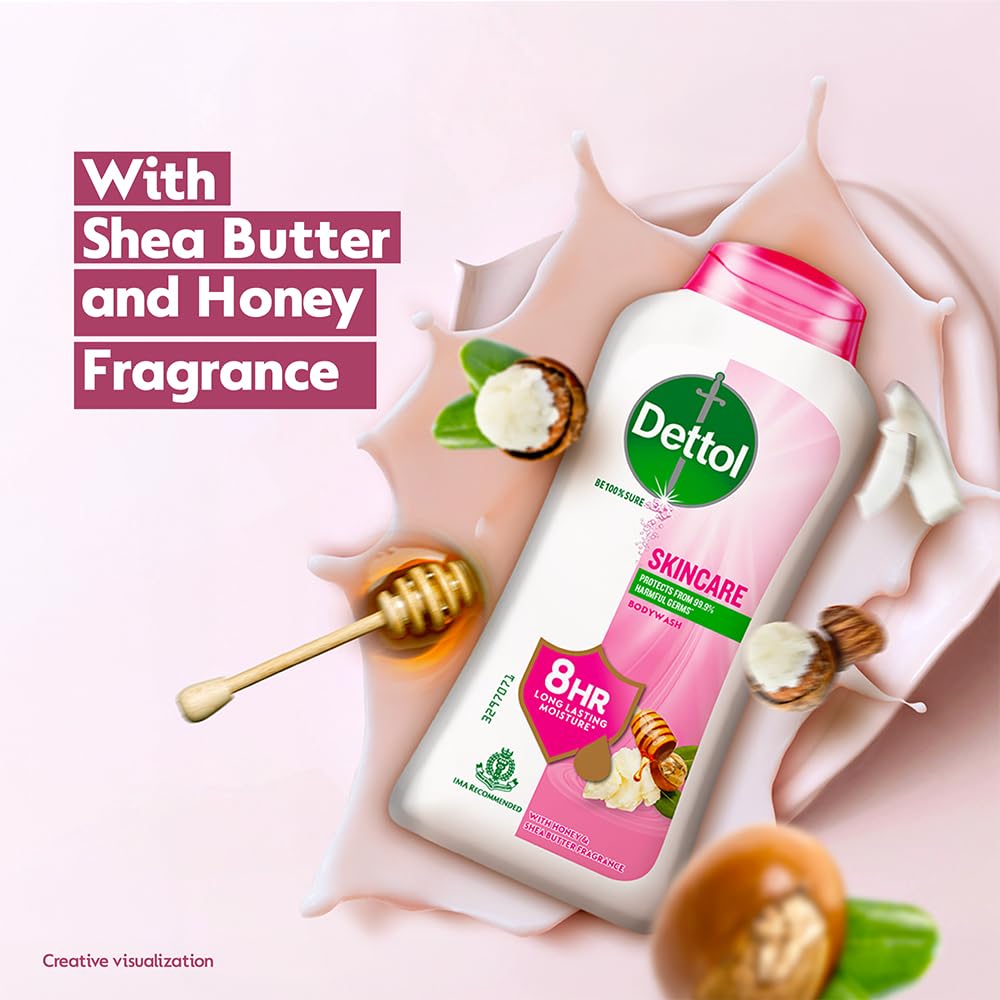 Dettol Nourish: textura cremosa para duchas reconfortantes y piel hidratada.