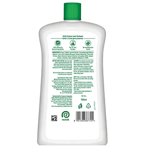 Dettol Original Lavado de Manos, paquete doble listo para compartir