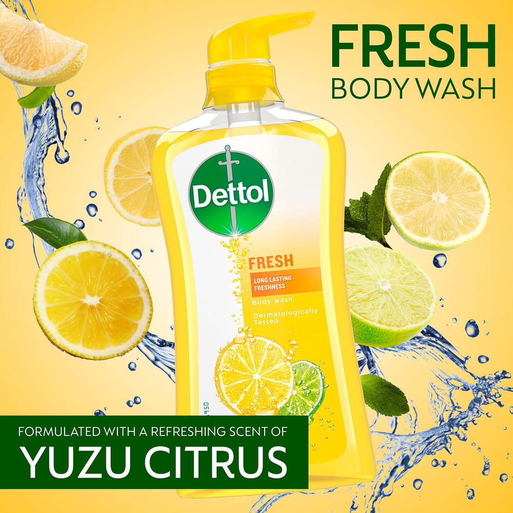 Espuma suave de Dettol Yuzu que enjuaga sin irritar la piel.