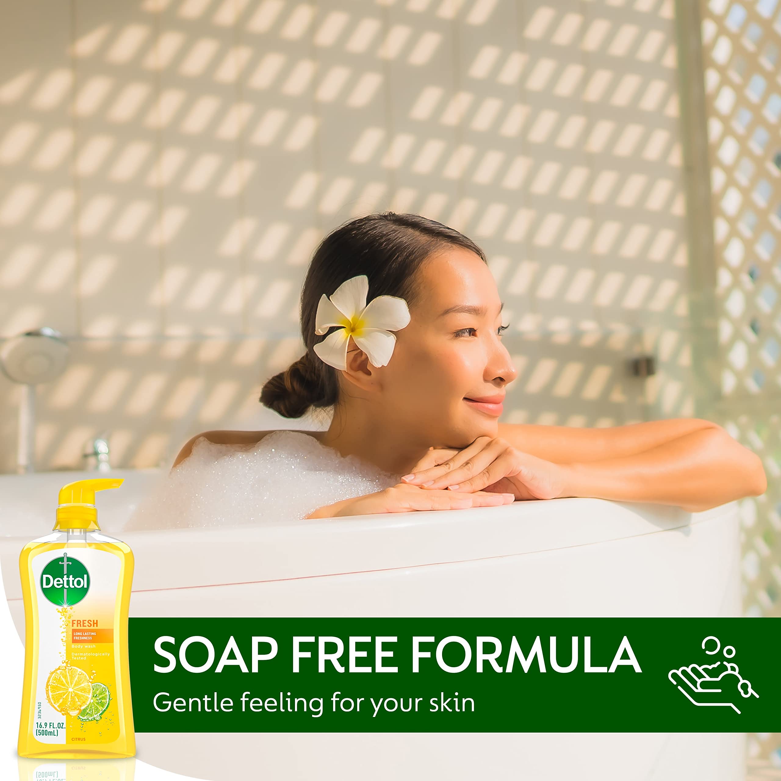 Dettol Yuzu ofrece sensación limpia y fresca tras cada lavado.
