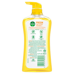 Textura cremosa del gel Dettol Yuzu para una limpieza suave.