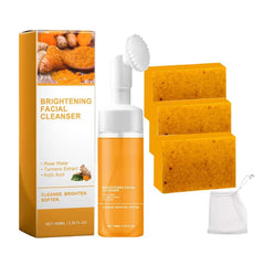 Deuiosna lavado cúrcuma con brocha para limpieza suave y profunda.