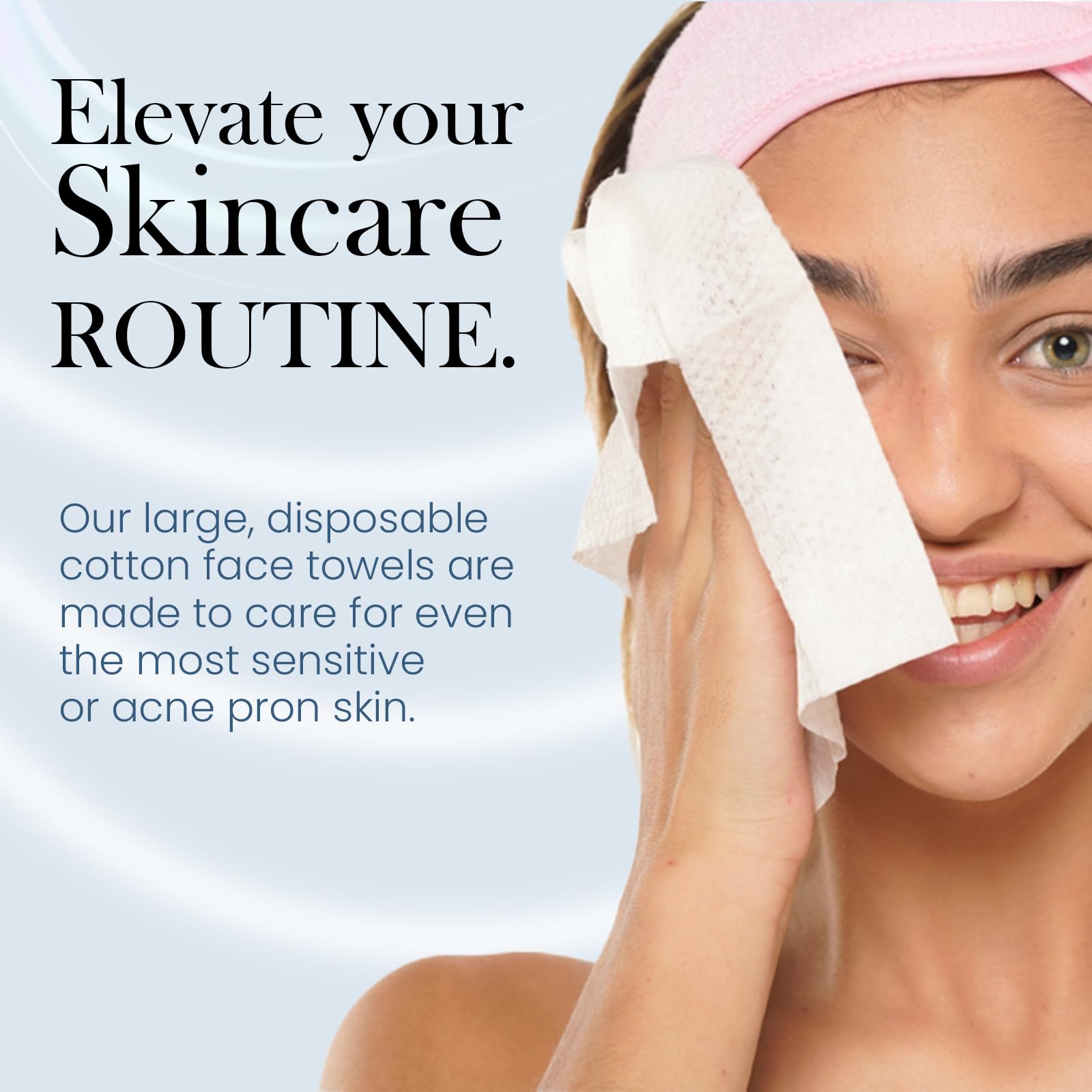 DEVOGUE Toallas multiuso para rostro y cuerpo, limpieza versátil